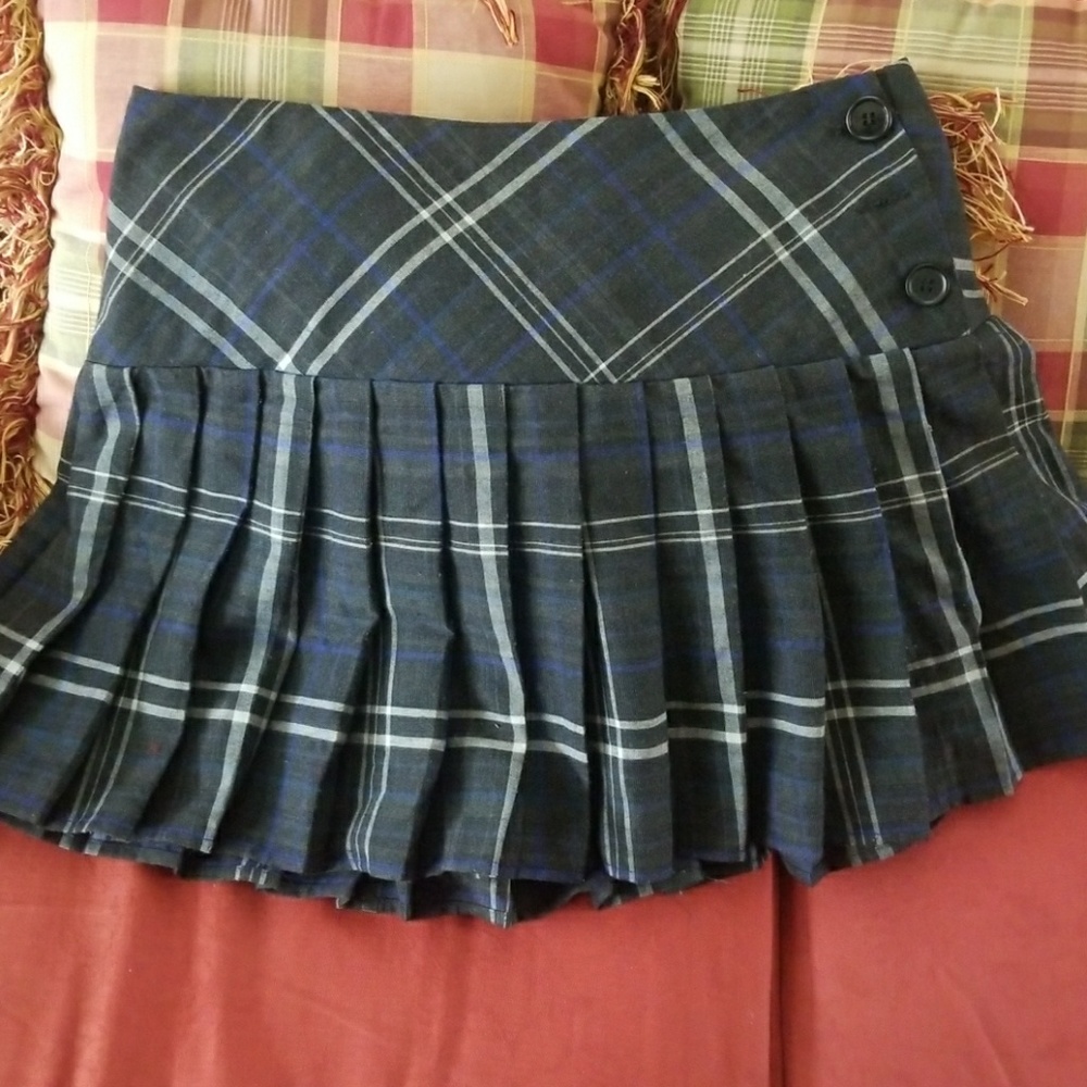 Ravenclaw Blue Plaid Pleated Skirt